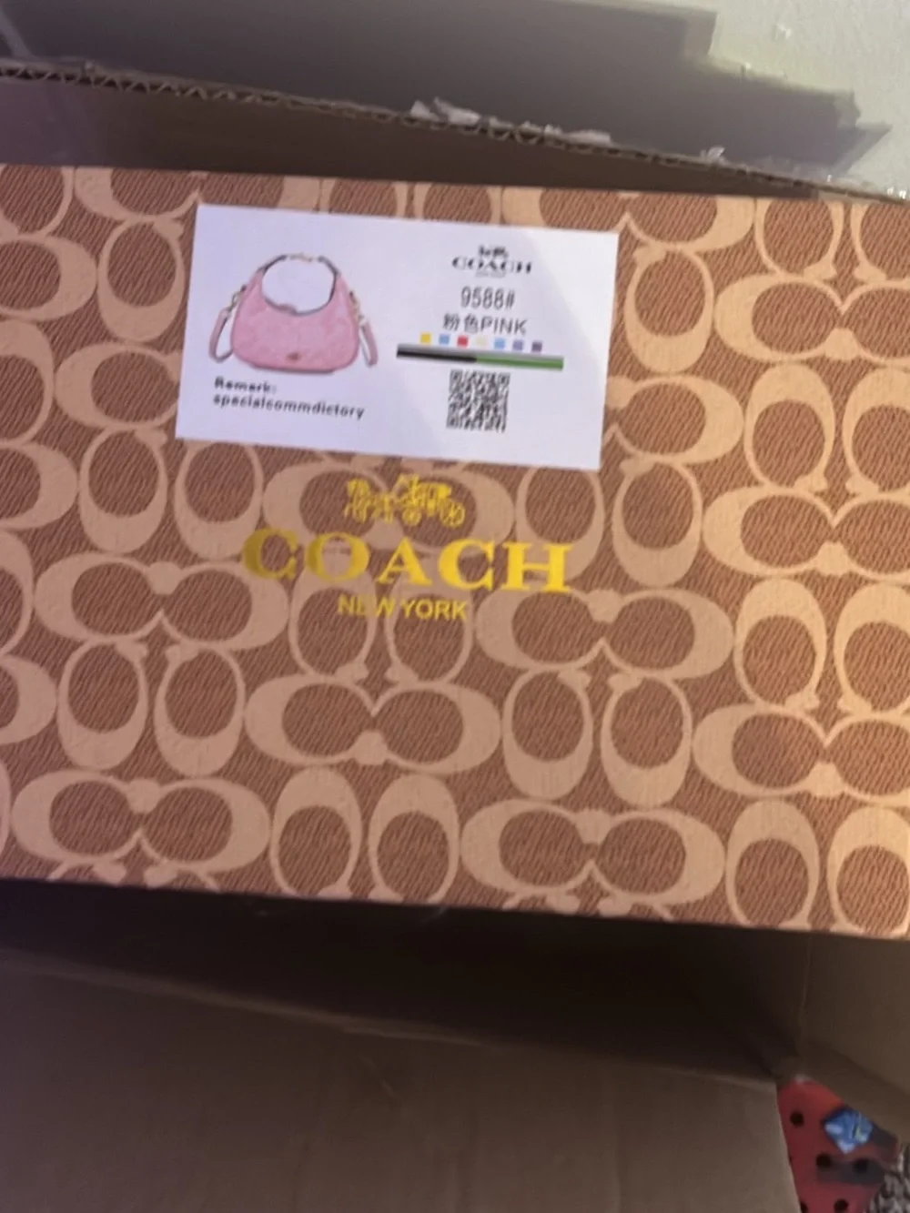 Coach Pink Signature Crossbody